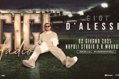 Gigi D'Alessio in concerto 2025 Stadio Maradona a Napoli