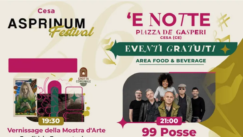 Concerto Asprinum Festival 2026 'E Notte a Cesa