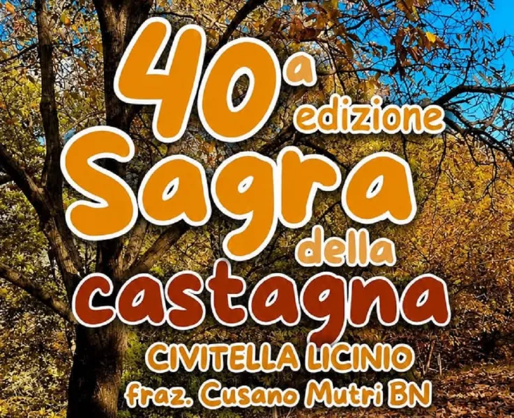 Sagra della Castagna 2026 a Civitella Licinio di Cusano Mutri