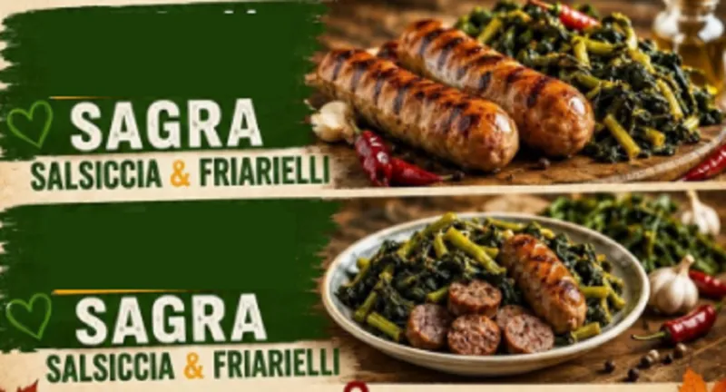 Sagra Salsiccia e Friarielli 2026 a Casapozzano di Orta di Atella