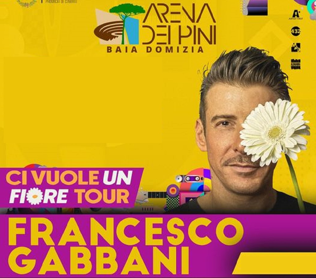 Francesco Gabbani in concerto Arena dei Pini 2023