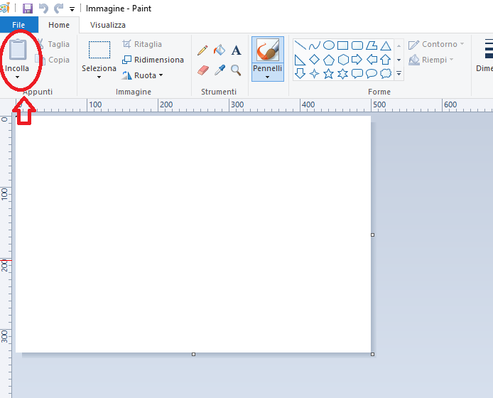 clicca incolla programma paint