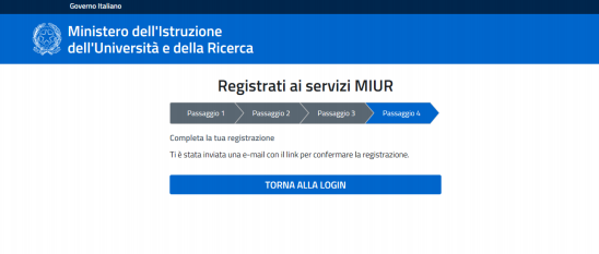 Link di verifica email