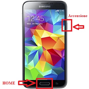 screenshot samsung con home tasto fisico e accensione